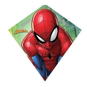SpiderMan Kite SkyDiamond Handle Line Ring Marvel 23 Inch Tall